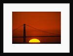 Sunset Behind the Golden Gate Bridge by Anonymous