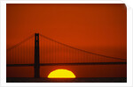 Sunset Behind the Golden Gate Bridge by Anonymous