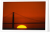 Sunset Behind the Golden Gate Bridge by Anonymous