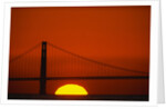 Sunset Behind the Golden Gate Bridge by Anonymous