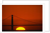 Sunset Behind the Golden Gate Bridge by Anonymous