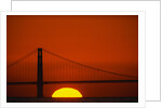 Sunset Behind the Golden Gate Bridge by Anonymous