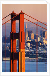 Golden Gate Bridge and San Francisco Skyline by Anonymous