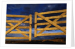 Locked Wooden Fence Gate by Anonymous