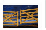 Locked Wooden Fence Gate by Anonymous