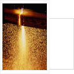 Acetylene Torch Cutting Steel Beams by Anonymous