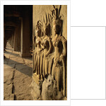 Bas Relief Sculptures at Angkor Wat by Anonymous