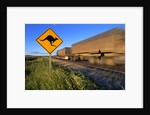 Semi Truck Speeding by Kangaroo Crossing Sign by Anonymous