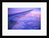 Setting Sun Hitting Airplane Wing by Anonymous