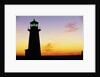 Peggy's Cove Lighthouse at Sunset by Anonymous