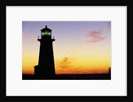 Peggy's Cove Lighthouse at Sunset by Anonymous