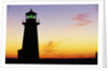 Peggy's Cove Lighthouse at Sunset by Anonymous