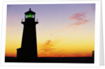 Peggy's Cove Lighthouse at Sunset by Anonymous