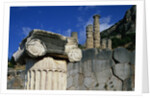 Ionic Marble Column Below Temple of Apollo by Anonymous