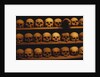 Shelves of Monk Skulls at Great Meteoron Ossuary by Anonymous