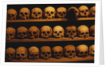 Shelves of Monk Skulls at Great Meteoron Ossuary by Anonymous