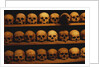 Shelves of Monk Skulls at Great Meteoron Ossuary by Anonymous
