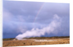 Rainbow over Geothermal Vent in Iceland by Anonymous