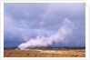 Rainbow over Geothermal Vent in Iceland by Anonymous