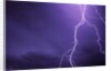 Lightning Bolts Above Colorado at Night by Anonymous