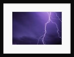 Lightning Bolts Above Colorado at Night by Anonymous