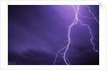 Lightning Bolts Above Colorado at Night by Anonymous
