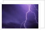Lightning Bolts Above Colorado at Night by Anonymous