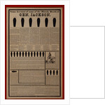 Anti-Jackson 1828 Presidential Election Broadside by Anonymous