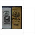 Polk and Dallas Campaign Ribbons by Anonymous