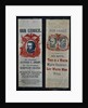 Patriotic and Racist Seymore-Blair 1868 Campaign Ribbons by Anonymous