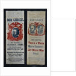 Patriotic and Racist Seymore-Blair 1868 Campaign Ribbons by Anonymous