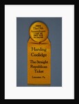 Harding Campaign Ribbon by Anonymous