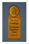 Harding Campaign Ribbon by Anonymous