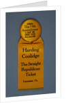 Harding Campaign Ribbon by Anonymous