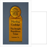 Harding Campaign Ribbon by Anonymous