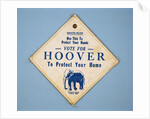 Herbert Hoover Asbestos Potholder by Anonymous
