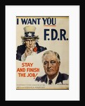 Roosevelt Campaign Poster by Anonymous