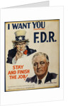 Roosevelt Campaign Poster by Anonymous