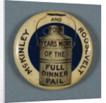 McKinley and Roosevelt Campaign Button by Anonymous