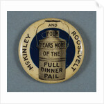 McKinley and Roosevelt Campaign Button by Anonymous