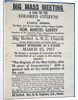 Handbill for Big Mass Meeting by Anonymous