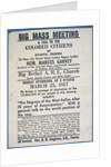 Handbill for Big Mass Meeting by Anonymous