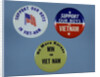 Vietnam Troop Support Buttons by Anonymous