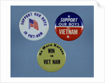 Vietnam Troop Support Buttons by Anonymous