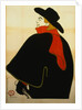 Aristide Bruant in His Cabaret by Henri de Toulouse-Lautrec