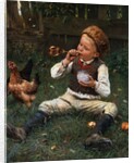Blowing Bubbles by Adolf Lins