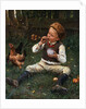 Blowing Bubbles by Adolf Lins