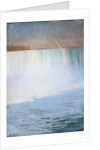 Waterfall and Rainbow: Niagara by Albert Bierstadt