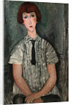 Young Girl in a Striped Shirt by Amedeo Modigliani