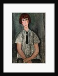 Young Girl in a Striped Shirt by Amedeo Modigliani